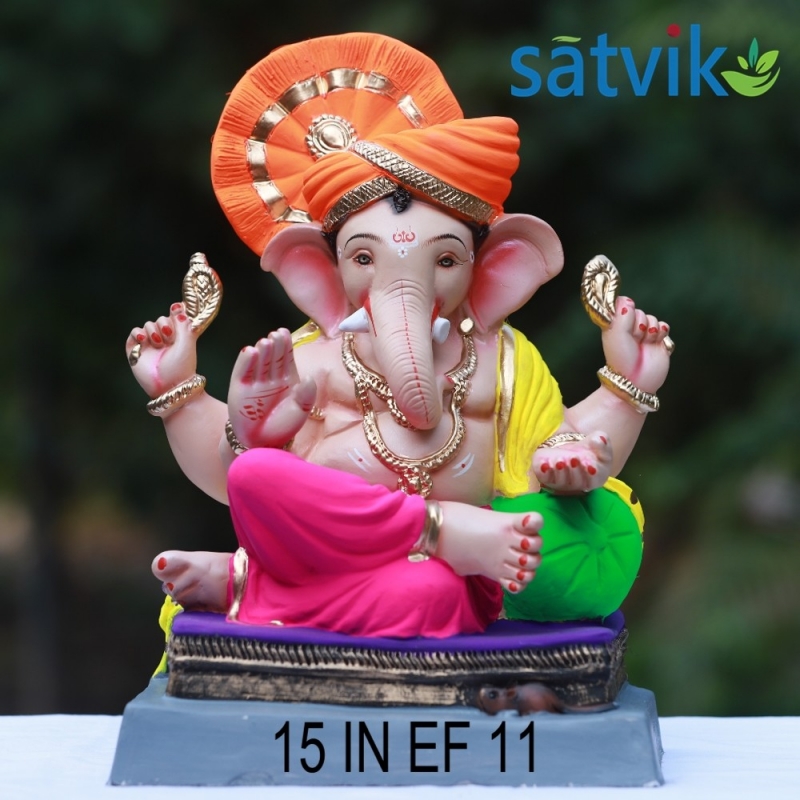 copy of Dagdusheth alwai Ganesha Idol- 18 inches