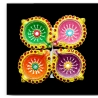 Satvik Colorful Clay Diyas (C1N) For Diwali Festival, Multicolor Diwali Diyas For Decoration, Mitti Diya Oil Lamp Clay Diyas