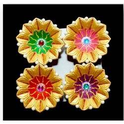 Satvik Colorful Clay Diyas (C5N) For Diwali Festival, Multicolor Diwali Diyas For Decoration, Mitti Diya Oil Lamp Clay Diyas