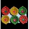 Satvik Colorful Clay Diyas (C14) For Diwali Festival, Multicolor Diwali Diyas For Decoration, Mitti Diya Oil Lamp Clay Diyas