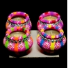 Satvik Colorful Clay Matki Diya (Wax) (C84N) For Diwali Festival, Multicolor Diwali Diyas For Decoration, Mitti Diyas