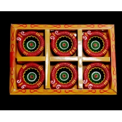 Satvik Colorful 6X1 Diya...