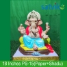 18 inches (PS-15) Satvik Eco Friendly (Paper+ Shadu Maati) Ganesh Idol