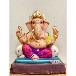 12 inches (PS-04) Satvik Eco Friendly (Paper+ Shadu Maati) Ganesh Idol