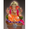Peshwai-Double-Load Eco Friendly Ganesha Idol Made of Clay Shadu Mati- 18 inches. Perfect for Ganesha lovers. Can be comfortably
