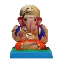 copy of Satvik Eco Friendly Shadu Clay Ganesha Idol- 6 inches (043), Made of Clay Shadu Mati