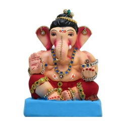 copy of Satvik Eco Friendly Shadu Clay Ganesha Idol- 6 inches (043), Made of Clay Shadu Mati