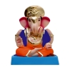 Lalbaugh Raja Eco Friendly Ganesha Idol Made of Clay Shadu Mati- 7 inches. Perfect for Ganesha lovers. Can be comfortably placed