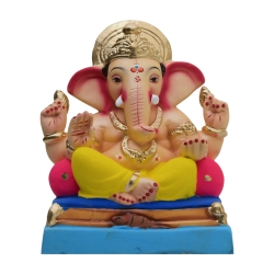 copy of Satvik Eco Friendly Shadu Clay Ganesha Idol- 10 inches (029), Made of Clay Shadu Mati