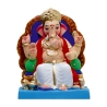 Satvik Eco Friendly Shadu Clay Ganesha Idol- 10 inches (029), Made of Clay Shadu Mati