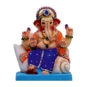 Satvik Eco Friendly Shadu Clay Ganesha Idol- 10 inches (029), Made of Clay Shadu Mati