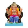 Satvik Eco Friendly Shadu Clay Ganesha Idol- 12 inches (001), Made of Clay Shadu Mati