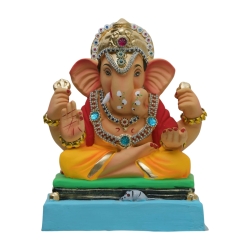 copy of Satvik Eco Friendly Shadu Clay Ganesha Idol- 12 inches (001), Made of Clay Shadu Mati