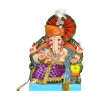 Satvik Eco Friendly Shadu Clay Ganesha Idol- 12 inches (001), Made of Clay Shadu Mati