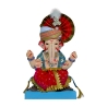 Satvik Eco Friendly Shadu Clay Ganesha Idol- 12 inches (001), Made of Clay Shadu Mati