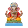 Dagdushet halwai Eco Friendly Ganesha Idol Made of Clay Shadu Mati- 15 inches. Perfect for Ganesha lovers. Can be comfortably pl