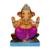 Dagdushet halwai Eco Friendly Ganesha Idol Made of Clay Shadu Mati- 15 inches. Perfect for Ganesha lovers. Can be comfortably pl