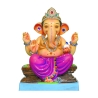 Dagdushet halwai Eco Friendly Ganesha Idol Made of Clay Shadu Mati- 15 inches. Perfect for Ganesha lovers. Can be comfortably pl