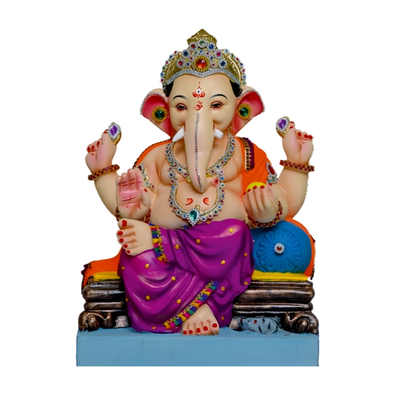 copy of Satvik Eco Friendly Shadu Clay Ganesha Idol- 21 inches (020), Made of Clay Shadu Mati