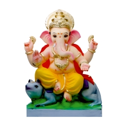 Titwala Chaurang Ganesha Idol- 24 inches. Perfect for Ganesha lovers. Can be comfortably placed in your puja room.