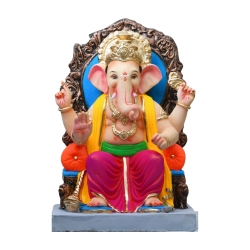 Titwala Chaurang Ganesha Idol- 24 inches. Perfect for Ganesha lovers. Can be comfortably placed in your puja room.
