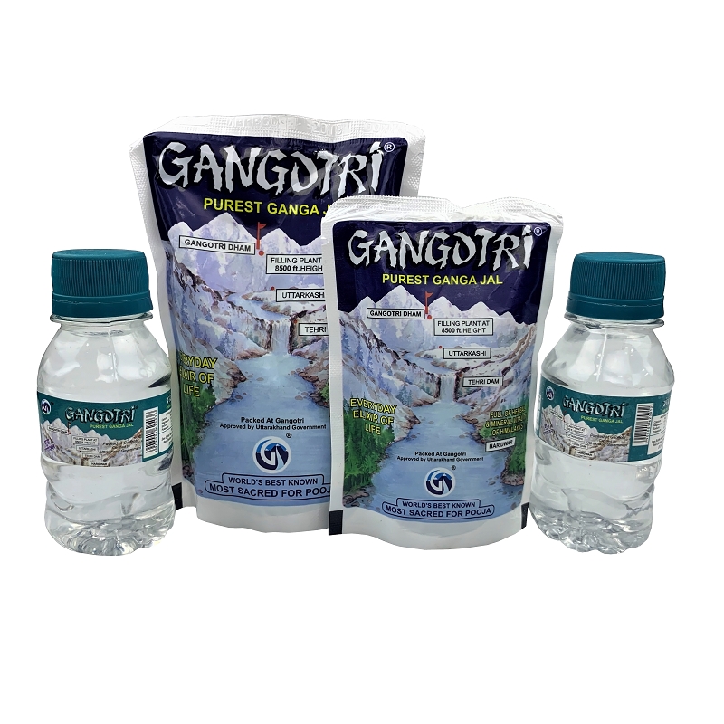 Gangotri Ganga Jal 100ml contains Purest Ganga Jal is free from impurities & 100% safe. Enjoy the taste of Purity! Gangotri Ganga Jal 100ml contains Purest Ganga Jal is free from impurities & 100% safe. Enjoy the taste of Purity!