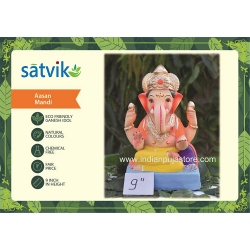 Aasan mandi Ganesha Idol- 6 inches